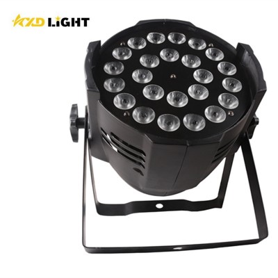 Dj par lights led 24pcs 4 in 1 quad color indoor  factory price par64 can light led stage wash lighting for disco party