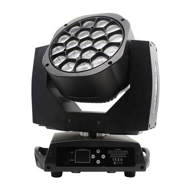 19x15w RGBW Zoom Beam Light Disco Party DJ Equipment Big Bee Eyes LED Moving Head Stage Light