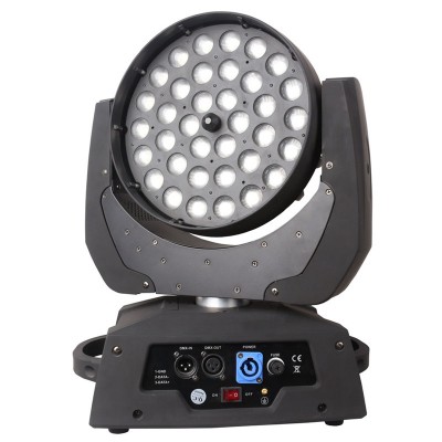 Factory Price 36x18w RGBWA UV 4IN1 5IN1 6IN1 LED Stage Lighting DMX Zoom LED Moving Head Wash Light DJ Party Disco Light