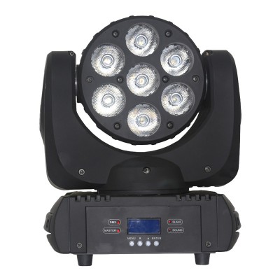 Professional DJ Equipment Stage Light 7x10w RGBW LED Beam Moving Head Light DMX512 Control for Nightclub Disco Party