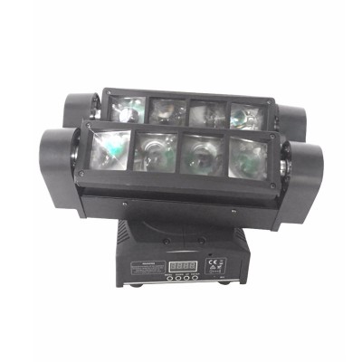 LED Stage Moving Head Light Beam Spider Disco Light 8x10w RGBW DJ Lighting Rotating Super Power Party Light Bar Nightclub Lamp